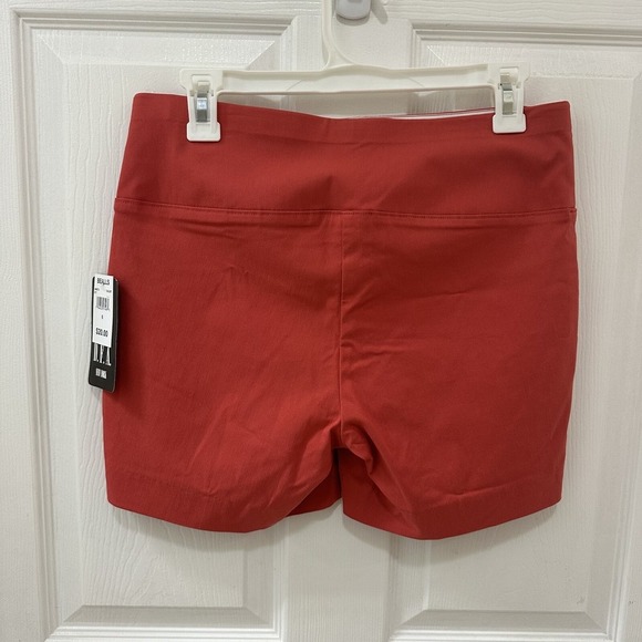 DFA New York Women's Pull On Elastic Top Shorts Size 6 Salmon Orange NWT - Picture 3 of 6